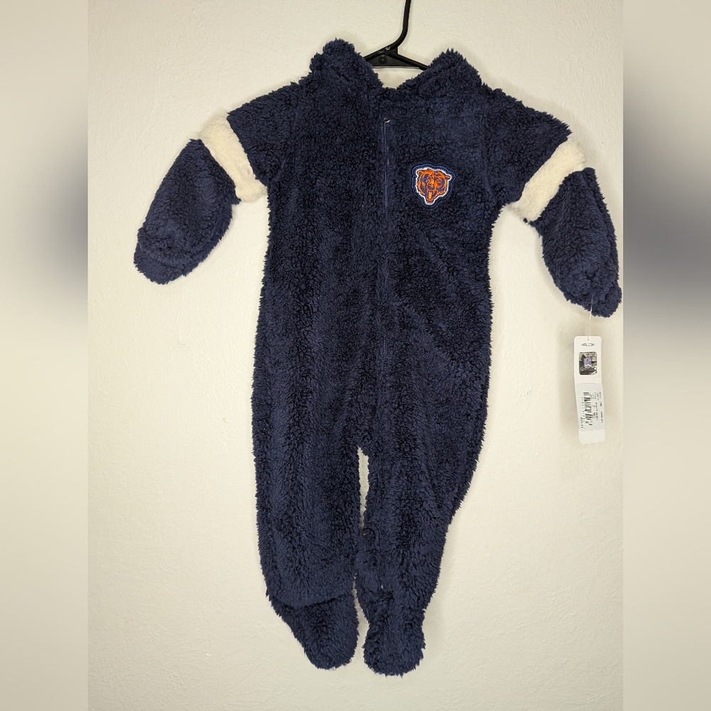 NWT Chicago Bears NFL Infant Game Nap Teddy Fleece Size 6-9M